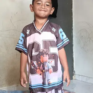 STELAN ANAK SETELAN BAHAN JERSEY V NECK KARAKTER LUFFY ROBLOX DEMON SLAYER UK M-XXL TERBARU Bahan Lembut Halus Adem Nyaman Cocok untuk Anak Printing Fullprint Gambar Awet Jahitan Rapi dan Kuat