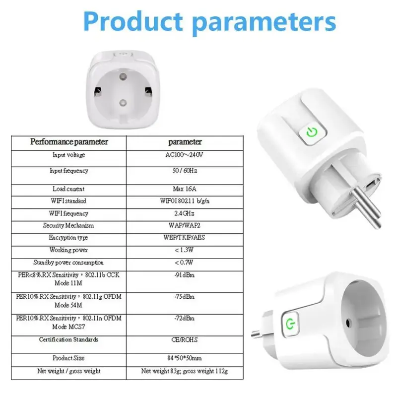 Smart plug/wireless wifi socket 16a with colokan energy monitoring statistic smart home colokan 5
