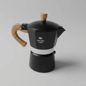 Moka Pot kopi Aluminium 150ml / 3 cup Mokapot Coffee Espresso Black