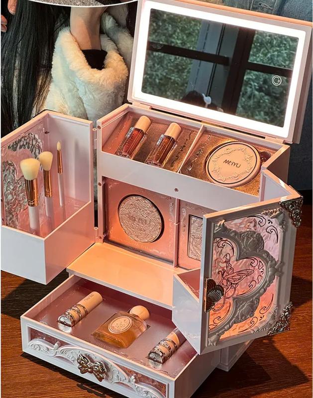 Quà tặng bạn gái Bộ quà tặng trang điểm Meiyu nội địa Trung nhiều mẫu mã đầy đủ phấn trang điểm son có mẫu có gương led - Thiết kế hộp quà phù hợp làm quà tặng bạn gái người yêu vợ quà valentine ...