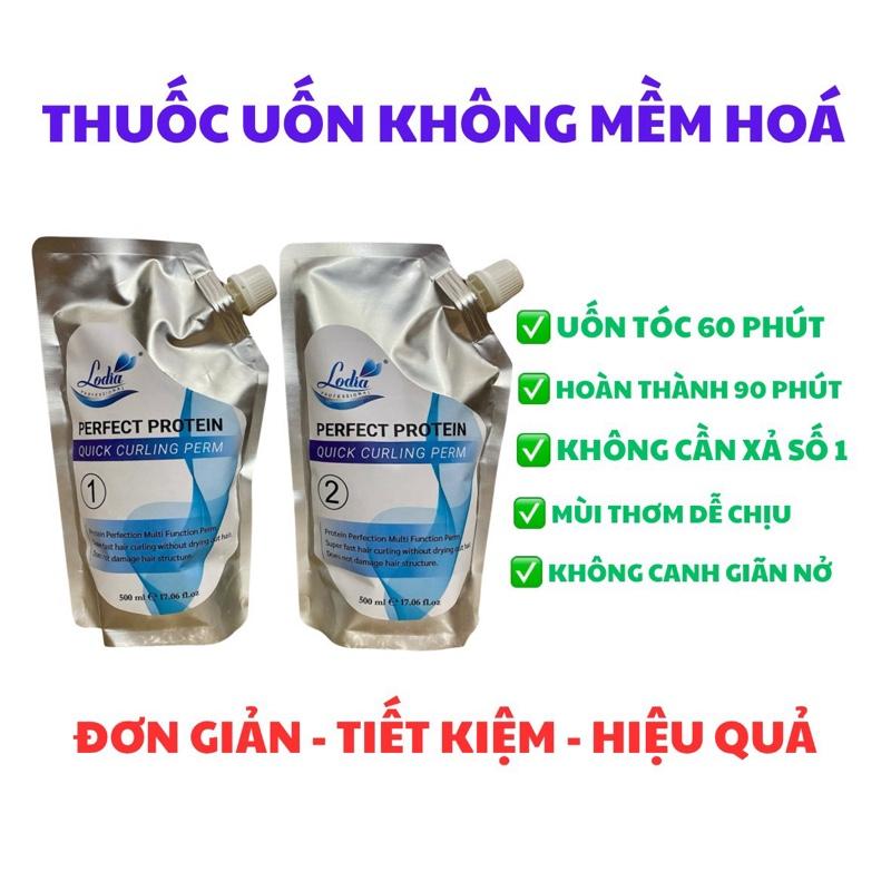 Thuốc uốn tóc Protein Lodia,Thuốc Uốn tóc nữ đa năng không cần mềm hoá không xả số 1,Uốn tóc công nghệ thông minh