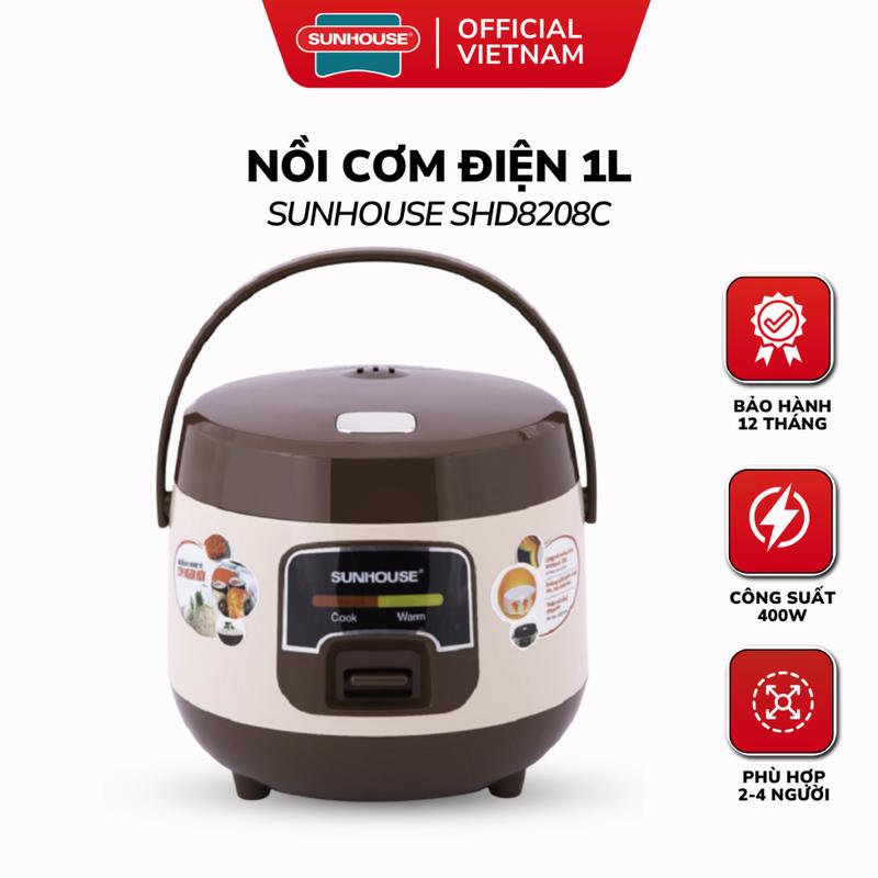 Nồi Cơm Điện 1L SUNHOUSE SHD8208C