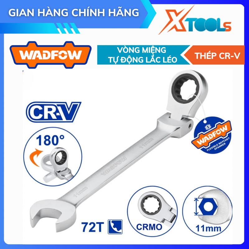  Cờ lê vòng miệng tự động lắc léo Wadfow chìa khóa tự động size 8-19 mm dụng cụ cơ khí mở bulong sửa chữa máy móc 
