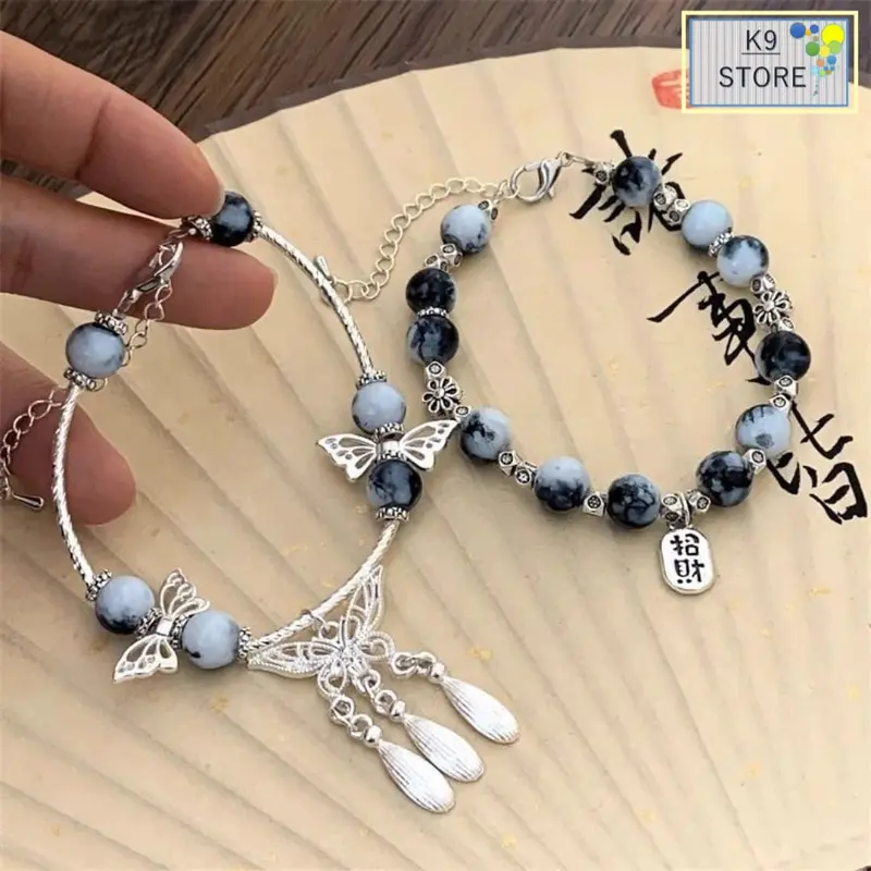 Gelang Manik Manik Retro Aesthetic Gelang Manik Manik Dengan Liontin Cantik 0