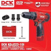 Gambar DCK Cordless Brushless Impact Driver / Hammer Drill 10mm / Mesin Bor Tembok Baterai KDJZ23-10i dari DCK Power Tools Indonesia Kota Administrasi Jakarta Barat 1 Tokopedia