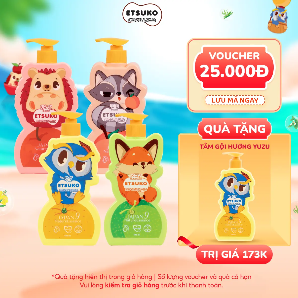 Sữa Tắm Gội Dưỡng Ẩm Cho Bé ETSUKO An Toàn Lành Tính, Hương Thơm Dịu Nhẹ 400ml Dành Cho Bé Từ 2 Tuổi Trở Lên