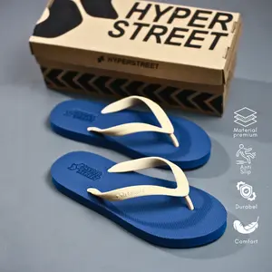 sandal japit hyperstreet pria desain embos - rubber empuk dan ringan yg pasti anti selip size 38-43 Sendal Karet Jepit
