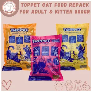 TOPPET 800gr Makanan Kucing Rasa Tuna & Salmon - Cat Food Top Pet 800gr