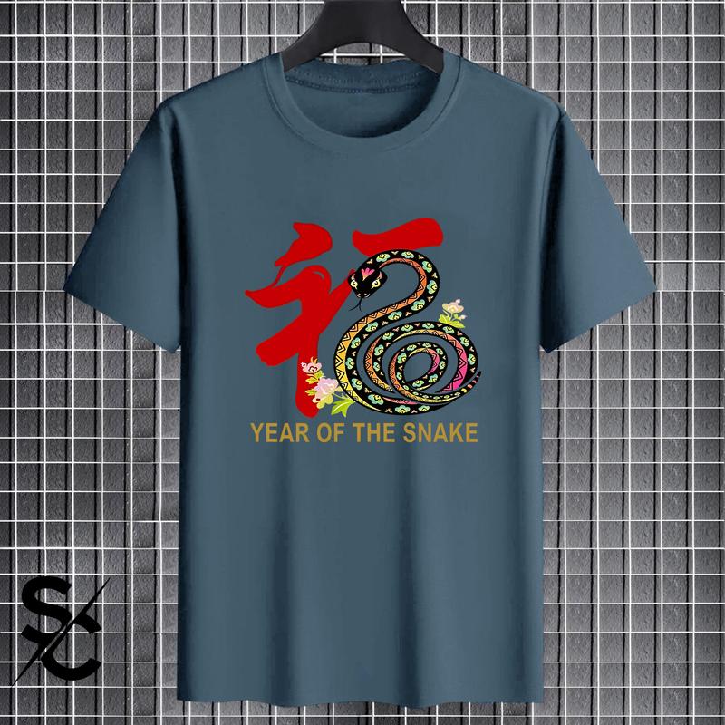 Product Introduction of KAOS SNAKE BATIK TAHUN ULAR 2025 PRIA/WANITA DISTRO LENGAN PENDEK COTTON COMBED 24s BASIC T-SHIRT UNISEX TERBARU 23