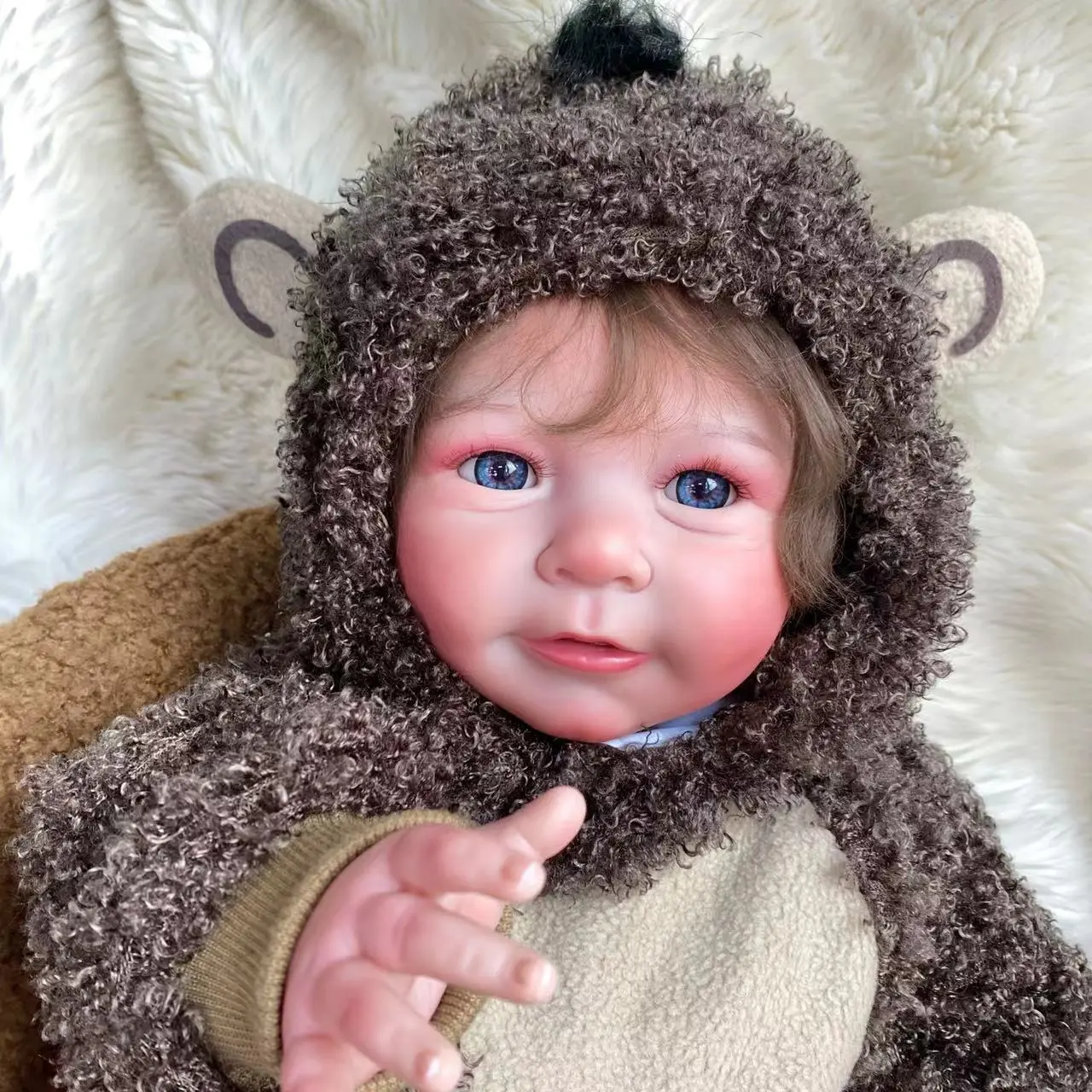 Reborn Doll--22 Inch Lisa Reborn Baby Boy and Girl Rooted or Painted Hair--Two Choices