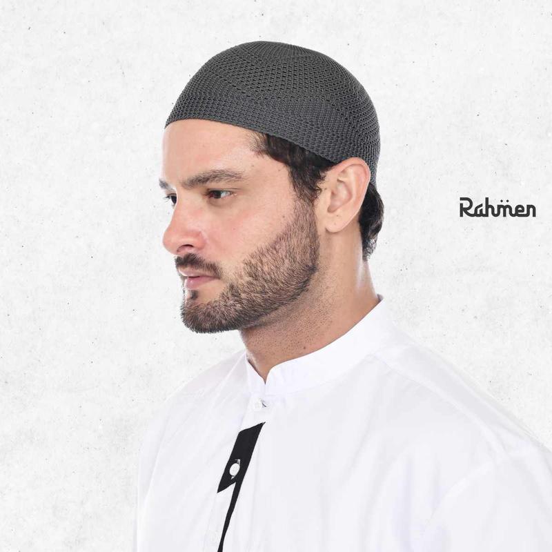 Peci Rajut seri Kuwait merek Rahmen Original - Songkok Kopiah Pria 7