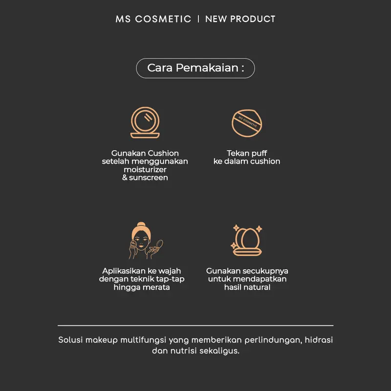 Perfect Tone Up Cushion SPF 30 - Cushion Foundation dengan kandungan Niacinamide untuk menyamarkan noda hitam sekaligus memberikan tampilan wajah cerah, lembap, dan bebas kering sepanjang hari. 5