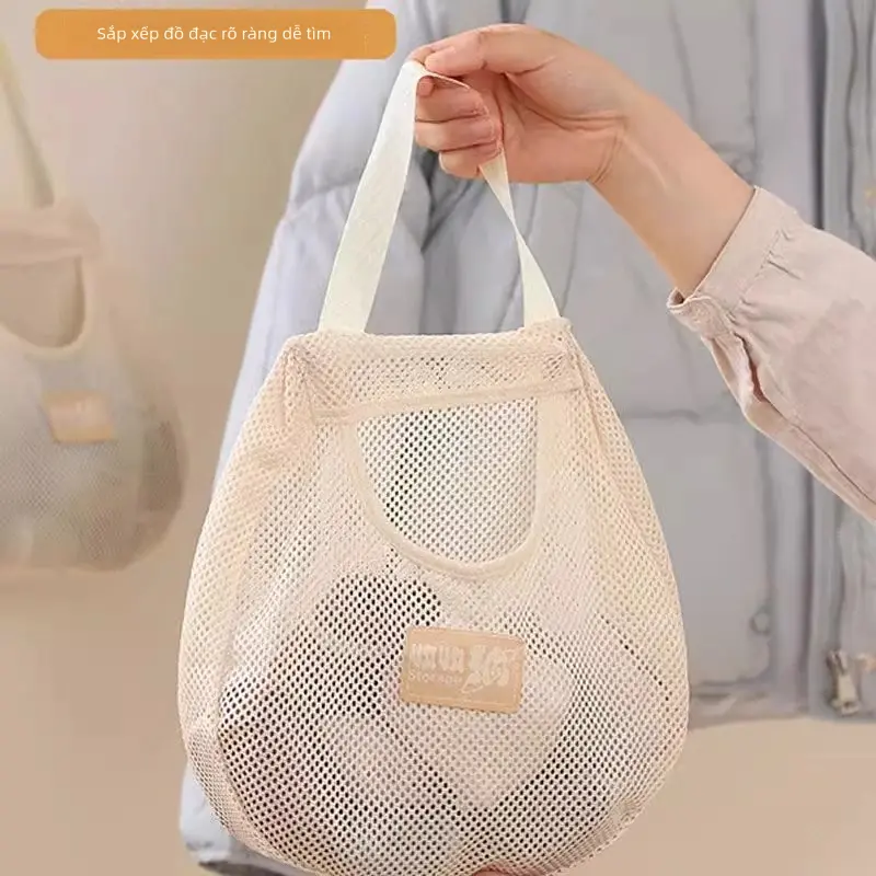 Túi Treo Lưu Trữ Thoáng Khí, Loại Gia Dụng, Túi Lưới Lưu Trữ, Dụng Cụ Hữu Ích Để Lưu Trữ, Treo Sau Cửa, Thích Hợp Cho Đồ Lót Và Tất, Treo Tủ Quần Áo, Hai Bộ 4