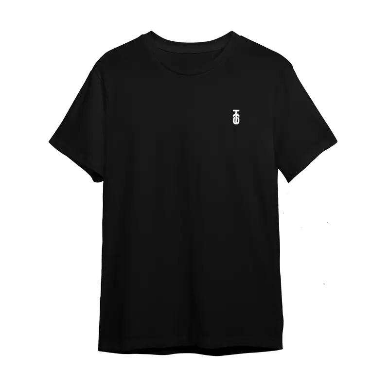 Kaos Premium T-Shirt Series 608 by QYNECK601 - Black/White, Cotton Combed 20s/24s - Baju 1
