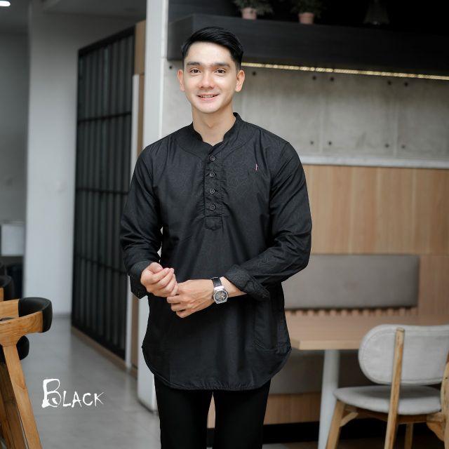 Product Introduction of Baju Koko Kurta Pria Motif Embos Terbaru Original Anwa Terlaris Atasan Dewasa Hitam Cream Kuning Maroon Navy Muslim Nyaman Putih Lembut  Variasi Panjang Pendek Tebal Katun Kombinasi Kerah Oblong 34