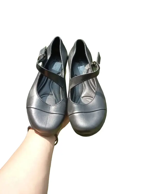 Sepatu Karet Alina Pantofel Model 538 Anak Cewek Tali Gesper Tinggi Hak 3cm - Ukuran 31-35 Fashion 0