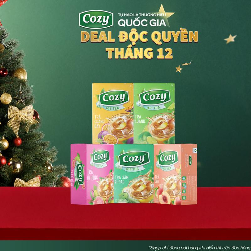 DEAL SIÊU SALE Trà Hòa Tan Cozy Tea: Trà Chanh Dây Chanh Ổi Hồng Đào Sâm Bí Đao Thức Uống Giải Khát Và Giải Nhiệt Thơm Ngon Dùng Trong pha Chế Cho Mùa Hè Trà Tươi Sạch Nguyên Chất - Nước Trà Chè