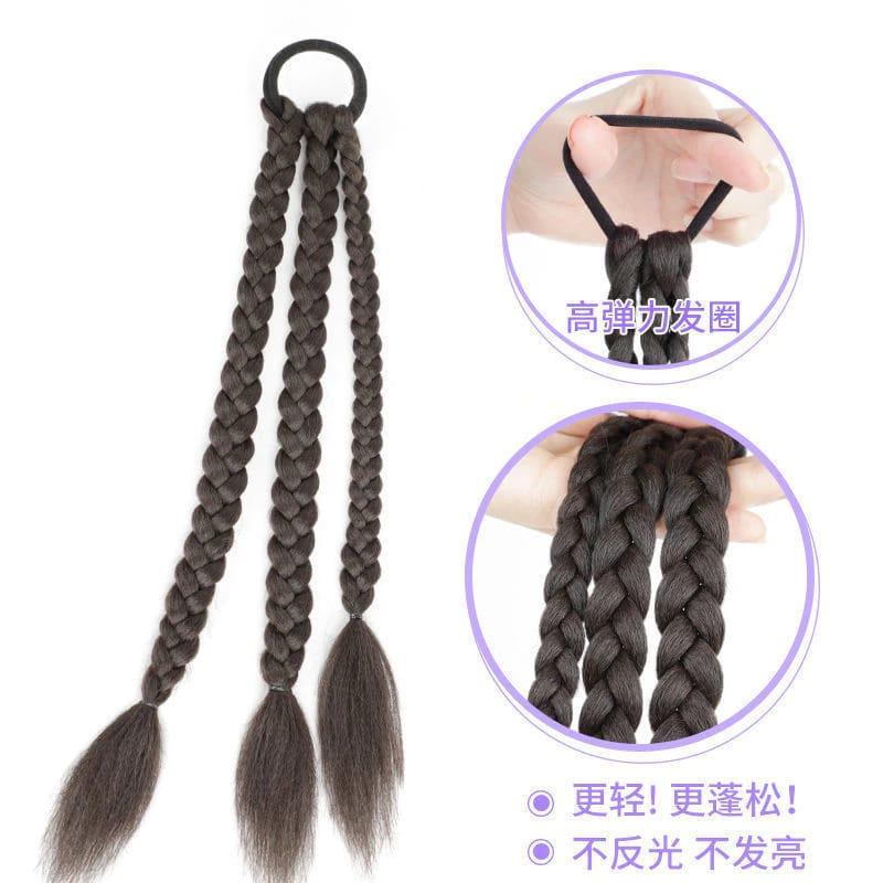 Product Introduction of HOKI IKAT RAMBUT KEPANG 3 rambut palsu 48cm kepang wig kepang K045 2