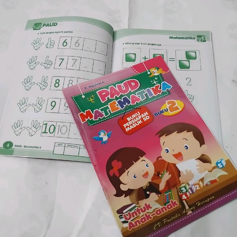Buku Paud Matematika Jilid 1 2 untuk Paud TK Persiapan Masuk SD  - PAH 3