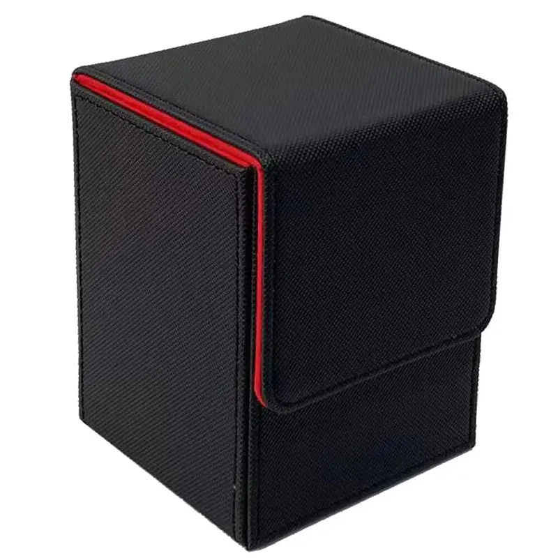 Premium kulit magnet TCG DECK storage box for TCG MTG /TCG POKEMON / TCG ONE PIECE dengan penutup magnet 2