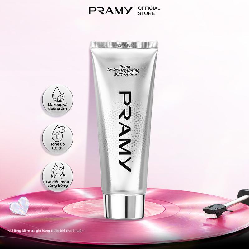 PRAMY Kem Nâng Tông Dưỡng Ẩm Trong Suốt Min Mượt 110G PRAMY LUMINOUS HYDRATING TONE-UP CREAM