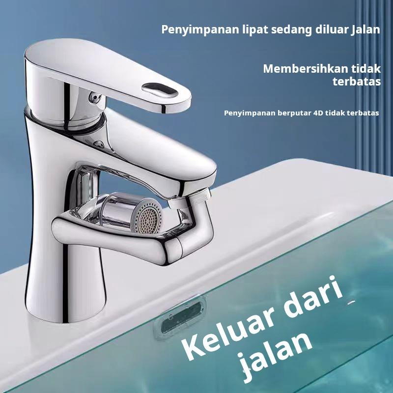Ekstensi keran dapur, lengan robot universal, keran, adaptor multifungsi wastafel, aerator anti percikan
