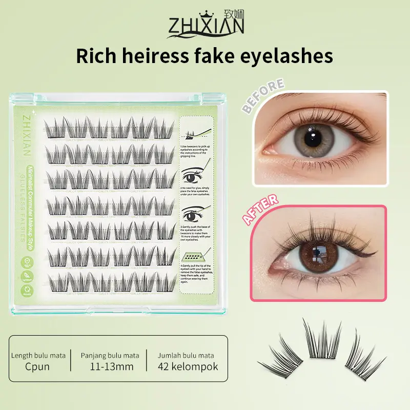 rich heiress fake eyelashes 