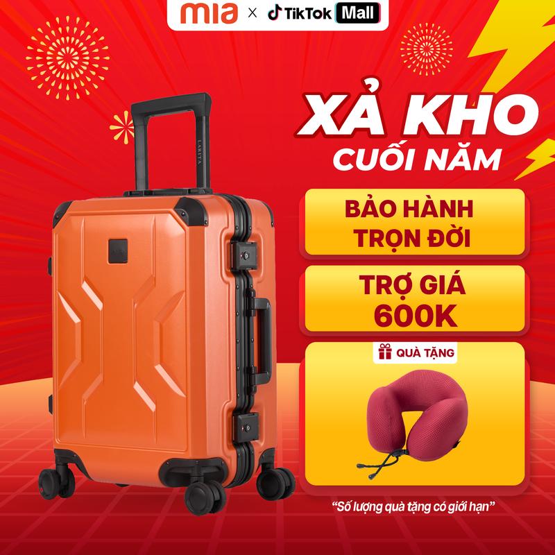 SẢN PHẨM MỚI Vali Larita Inzo FR01 size M Orange Nhựa PC ABS Cao Cấp Khóa Khung TSA Bảo Mật Chất Liệu Bền Chắc Khoang Chứa Rộng Rãi - MIA