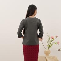 Gambar NONA RARA - Kebaya Stacato Tulis Betawi T4241, Baju kerja batik kebaya wanita moder - XL dari Nona Rara Batik Kota Administrasi Jakarta Timur 4 Tokopedia