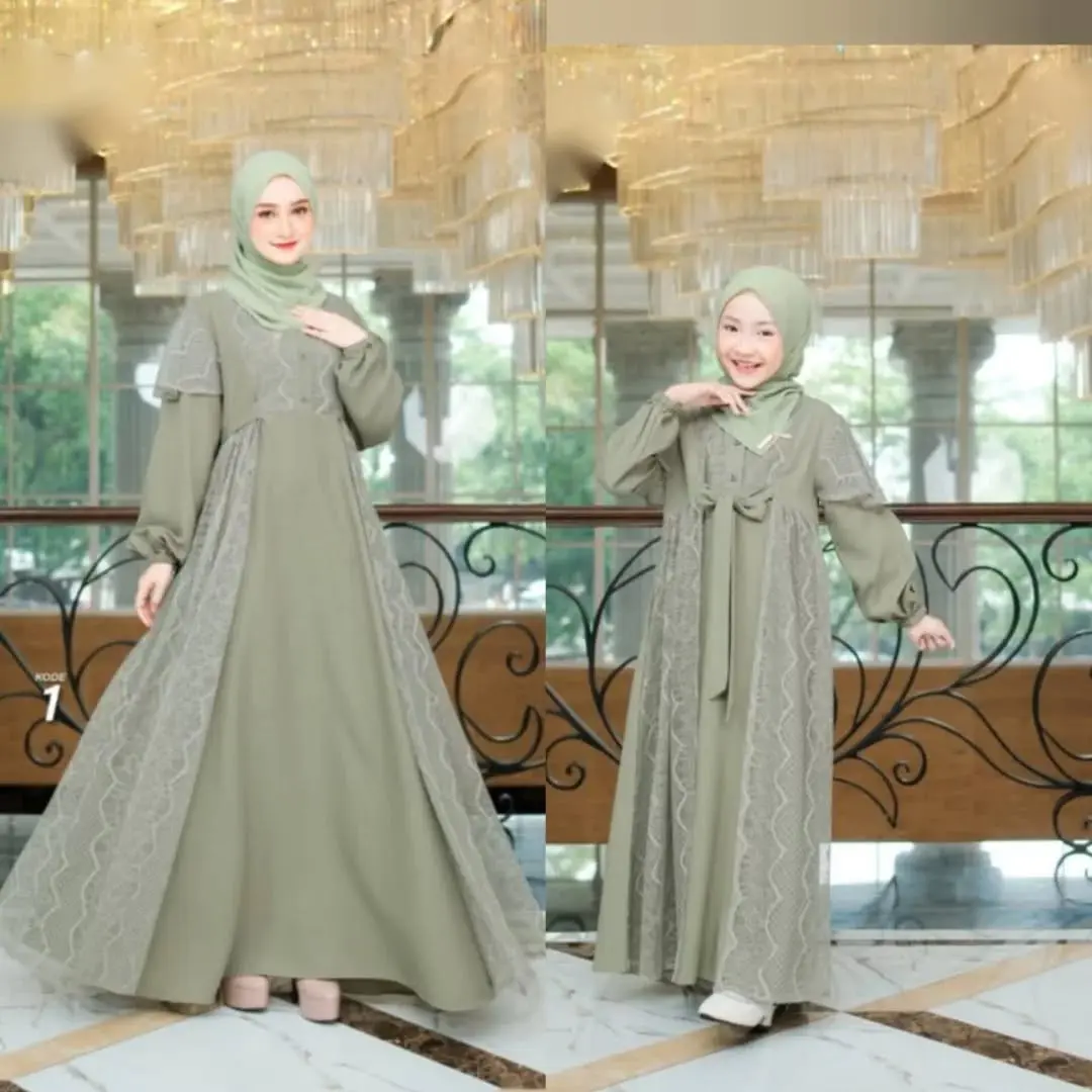 AF - BATARI COUPLE MOM & KIDS / GAMIS COUPLE IBU DAN ANAK / GAMIS COUPLE IBU DAN ANAK PEREMPUAN TERBARU 2025 / GAMIS COPLE BRUKAT KONDANGAN IBU & ANAK BISA DI BELI TERPISAH / DRESS COUPLE  SIMPLE SUPER ELEGANT /GAMIS LEBARAN IDUL FITRI COUPLE BISA ( COD )