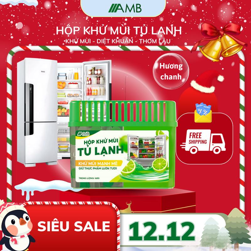  Hộp Khử Mùi Tủ Lạnh Hương Chanh AMB Diệt Khuẩn Đánh Bay Khí Hôi Khó Chịu Hút Ẩm Bảo Quản Thực Phẩm Tốt Hơn 