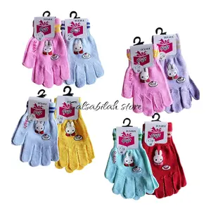 Sarung tangan cewek cowok anak 3-10 tahun motif boneka Perempuan