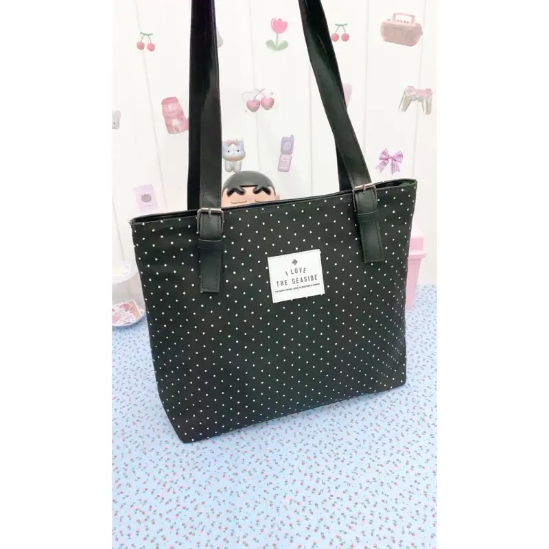 LOVINELA Tas Wanita Polkadot Tote Bag 3
