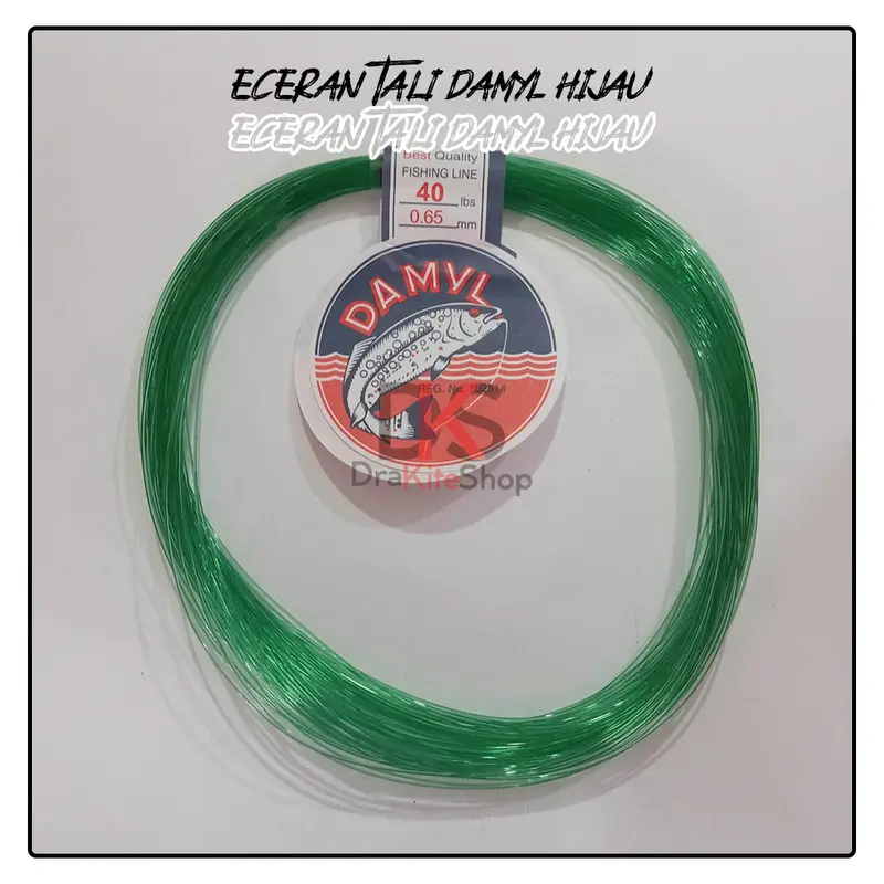 ECERAN Tali Senar DAMYL Hijau 6