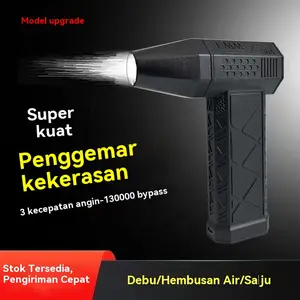 Kipas Turbo Bertenaga Tinggi Brushless Mini Portabel Kipas Outdoor Genggam Penyedot Debu Rumah Tangga Kuat