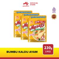 Gambar MASAKO Bumbu Kaldu Ayam Penyedap Rasa 230G (3pcs) - Dibuat Dengan Daging Ayam Asli Dan Rempah Pilihan dari Ajinomoto Official Store Kota Depok 1 Tokopedia