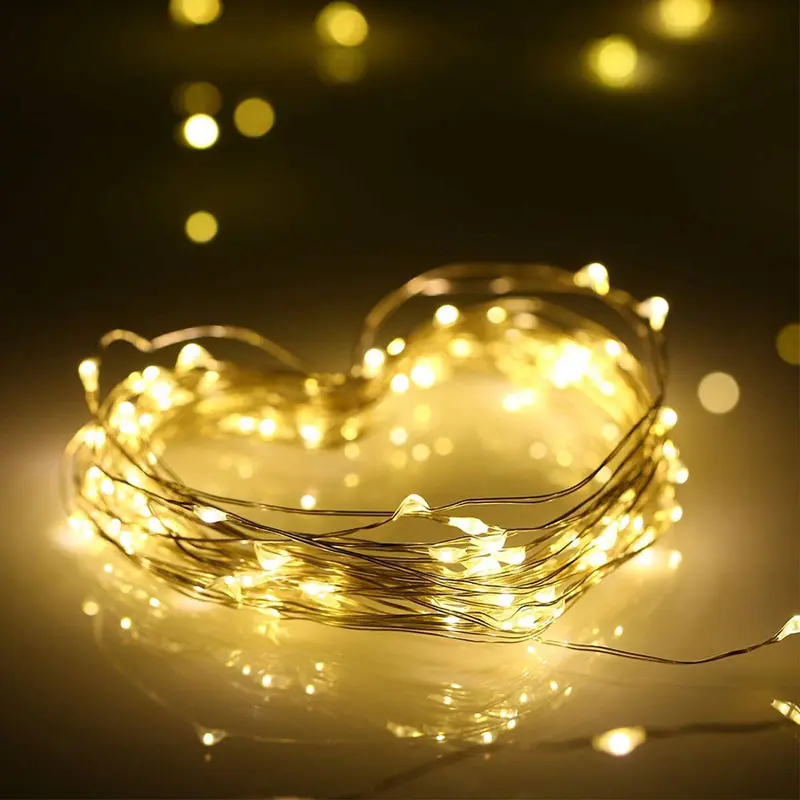 【Ready Stock】Lampu LED Kawat 2Meter / 1Meter Lampu Tumblr with 3 Baterai / Lampu Kelap Kedip Hias Kawat Bobo Balon / Kualitas Tinggi Fairy Light Led Murah 3