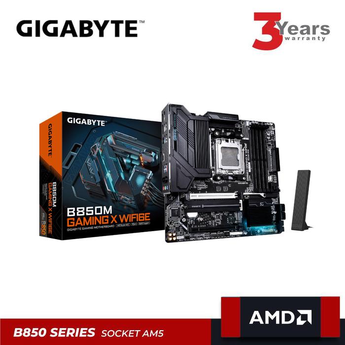 Gambar GIGABYTE B850M GAMING X WIFI6E | Motherboard AMD B850 AM5 DDR5 Micro ATX dari Lezz Computech Kota Administrasi Jakarta Utara Tokopedia