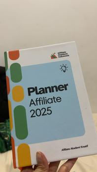 Product Review of Planner Book Buku Journal Jurnal Resolusi Agenda 2025 Affiliator by Fea Rini, Miss Konten, Koh Dennies dan Yohan Agustian Affiliate Akademi from m**r 0