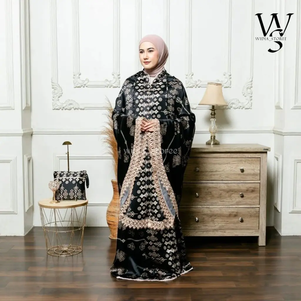 Mukena Dewasa Silk Premium 2in1 Daily Renda Mewah Hawa Series