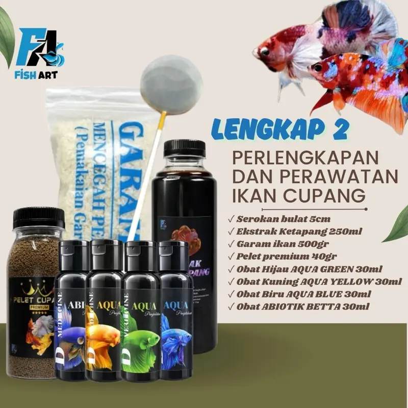 Paket Lengkap Perawatan dan Pengobatan Ikan Cupang | Paket Perawatan Ikan Cupang