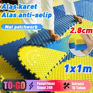 【Big Sale】Karpet Taekwondo Matras Anti-Selip untuk Foam Matras Bela Diri Matras Tebal 100x100x2.3cm