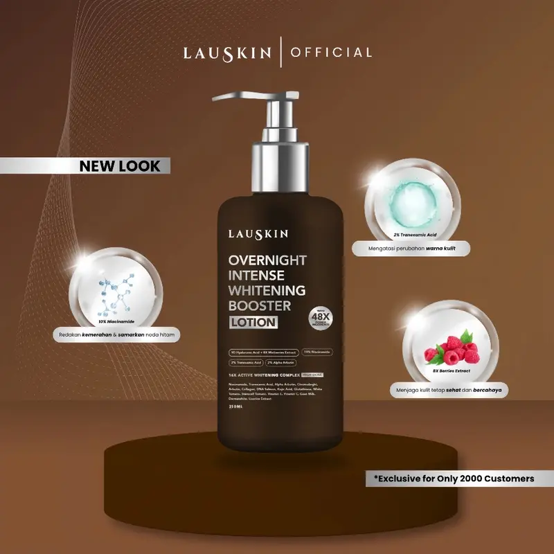 LAUSKIN - ALL VARIAN BODYSERUM | LOTION PUMP | LOTION POT  | Overnight Intense Whitening Booster Lotion | Infused Whitening Booster Body Serum 11X Active Whitening 2