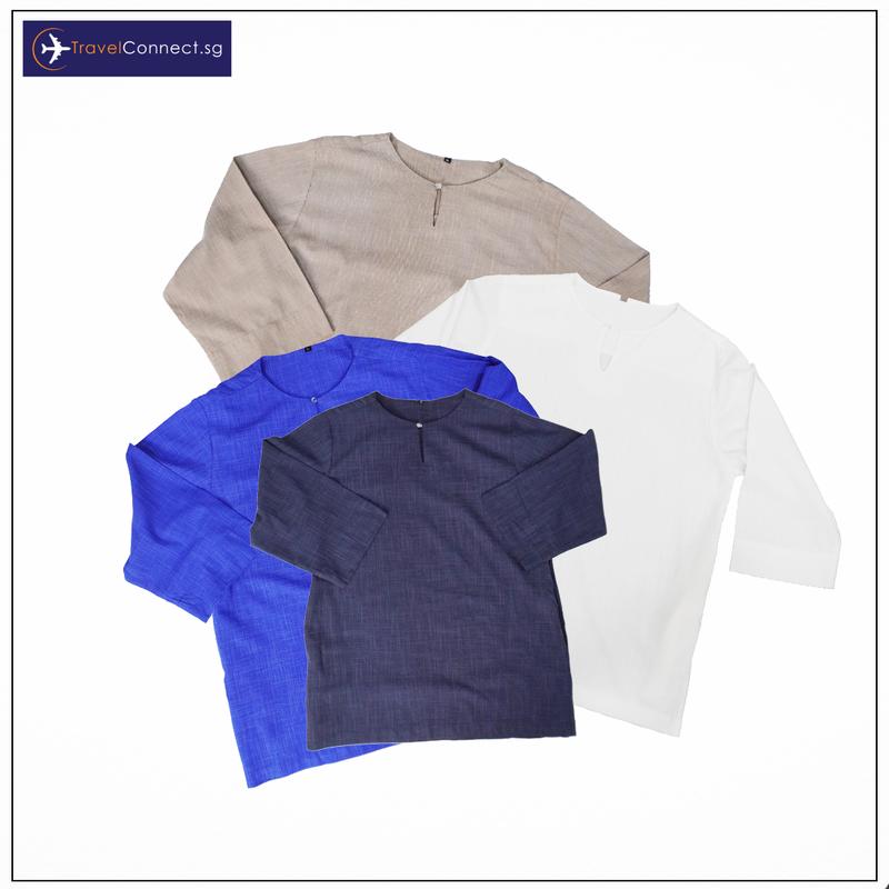 Product Introduction of [EXCLUSIVE] Round Neck Half Sleeve Cotton Kurta 0