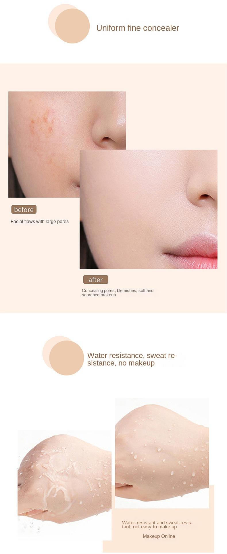 Product Introduction of MAYCHEER Concealer Freckle Cover Foundation Cream Dark Circles Acne Marks Cover Spot Waterproof Facial Acne Makeup Cosmetic 8