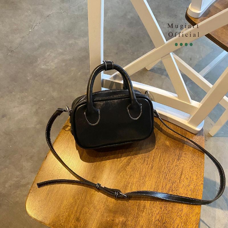 Tas Wanita Mugiart Esme Vintage BLACK - Handbag Tas Slempang 0