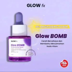 GLOW fx Glow BOMB 19% Brightening Power Serum Cerah Bercahaya & Membantu Menyamarkan Noda Hitam 24-hour Moisture Lock