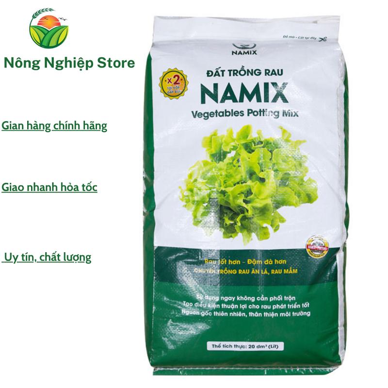  Đất trồng rau Namix bao 20dm3 giúp rau phát triển tốt an toàn và đậm đà hơn Namix vegetables potting mix 