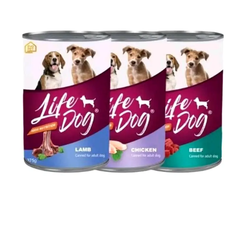 LIFE DOG 375gr KALENG makanan anjing 1