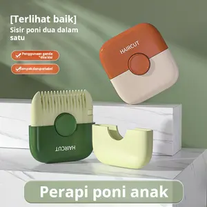 Sisir Pemotong Rambut Poni dan Anak dengan Pisau Pemangkas